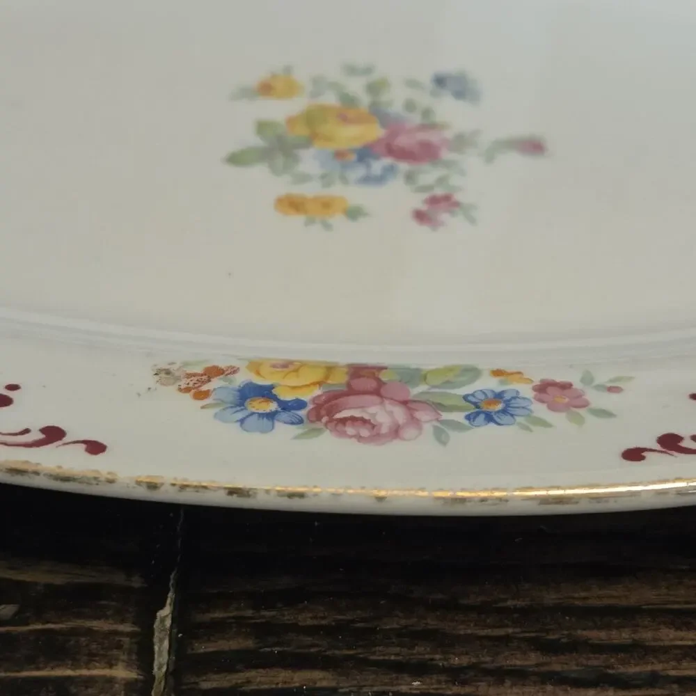 Vintage Homer Laughlin Made in USA A58N4 1958 Small Platter 9 x 6.25 inch